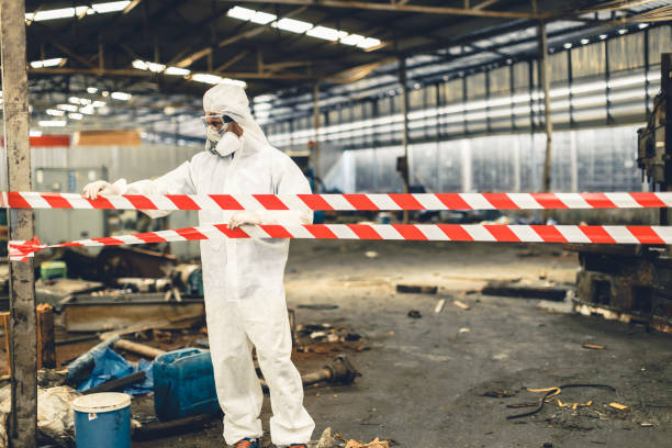 Professional Biohazard technician working in Edgerton, WI
